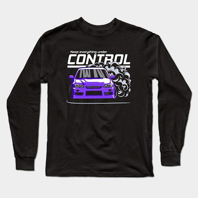 Keep everything under control (purple) Long Sleeve T-Shirt by Rezall Revolution